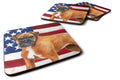 German Boxer Patriotic Foam Coasters Set of 4 Cup Coasters for Indoor Outdoor, Tabletop Protection, Anti Slip, Mouse pad Material