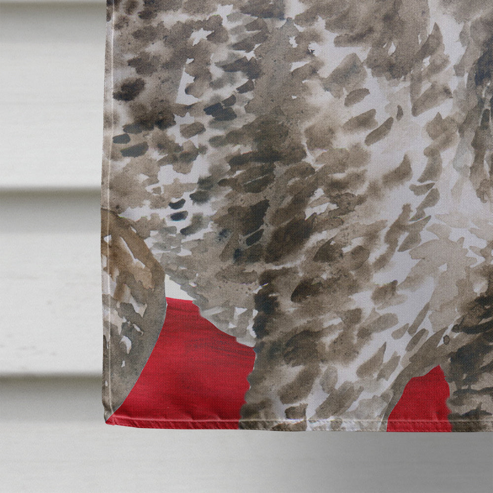German Shorthaired Pointer Patriotic House Flag 28x40 Porch Sleeve Pole Decorative Outside Yard Banner Artwork Wall Hanging, Polyester
