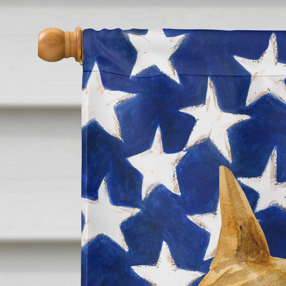 American Staffordshire Patriotic House Flag 28x40 Porch Sleeve Pole Decorative Outside Yard Banner Artwork Wall Hanging, Polyester