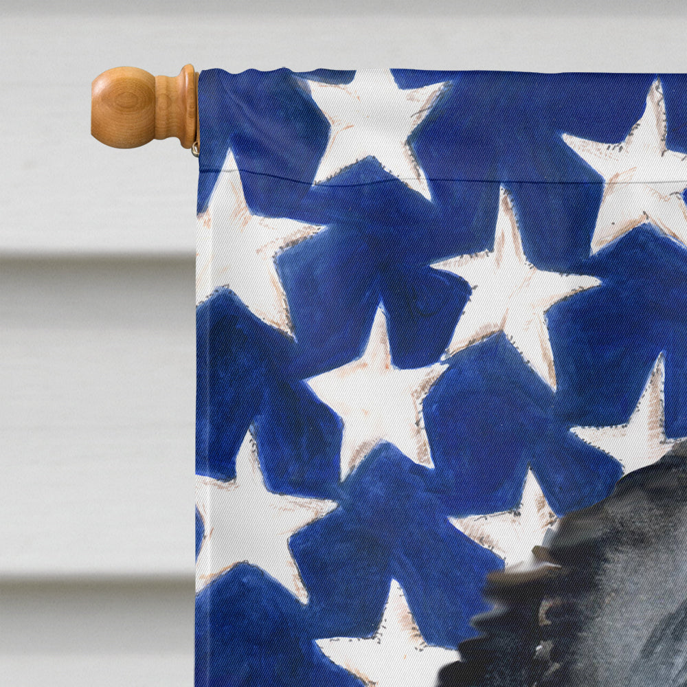 Bernese Mountain Dog Patriotic House Flag 28x40 Porch Sleeve Pole Decorative Outside Yard Banner Artwork Wall Hanging, Polyester