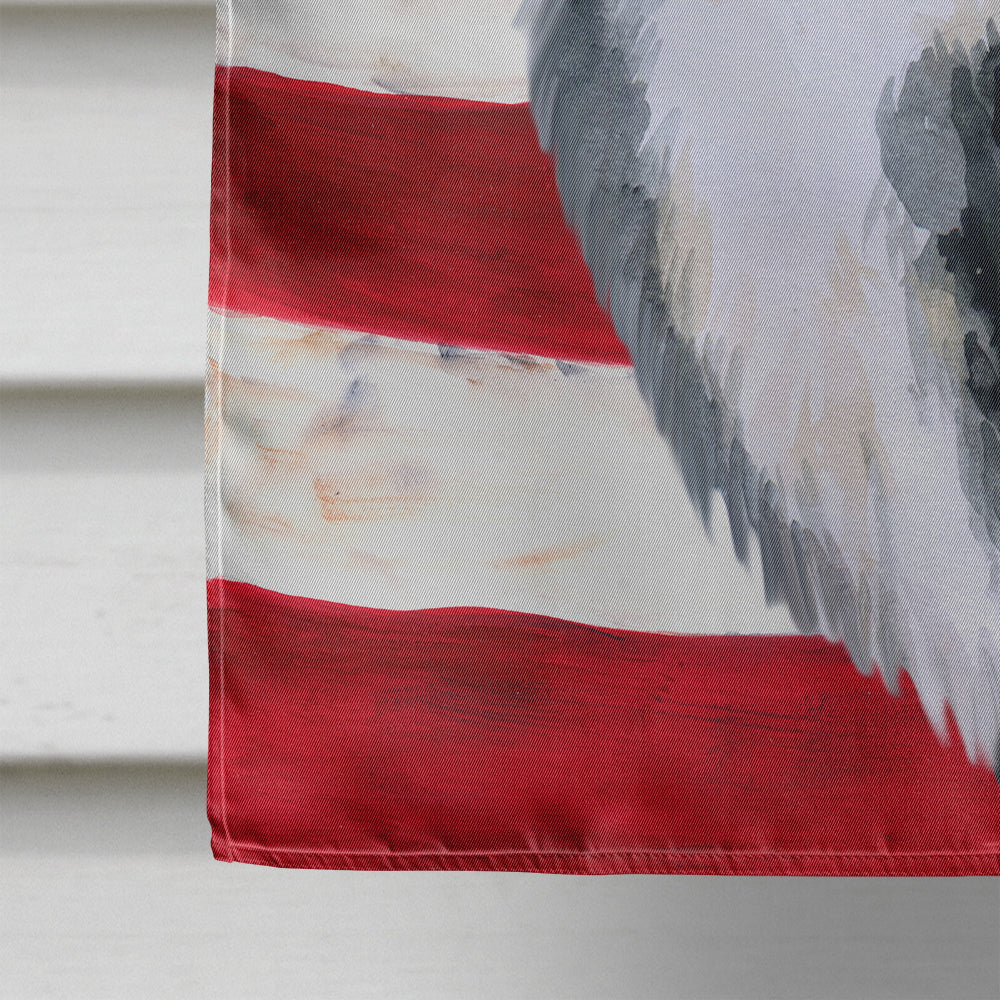 Bernese Mountain Dog Patriotic House Flag 28x40 Porch Sleeve Pole Decorative Outside Yard Banner Artwork Wall Hanging, Polyester