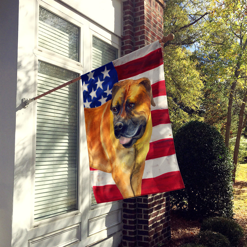 Boerboel Mastiff Patriotic House Flag 28x40 Porch Sleeve Pole Decorative Outside Yard Banner Artwork Wall Hanging, Polyester