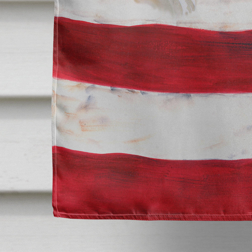Fox Terrier Patriotic House Flag 28x40 Porch Sleeve Pole Decorative Outside Yard Banner Artwork Wall Hanging, Polyester