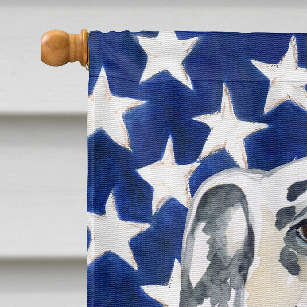 Dalmatian Patriotic House Flag 28x40 Porch Sleeve Pole Decorative Outside Yard Banner Artwork Wall Hanging, Polyester