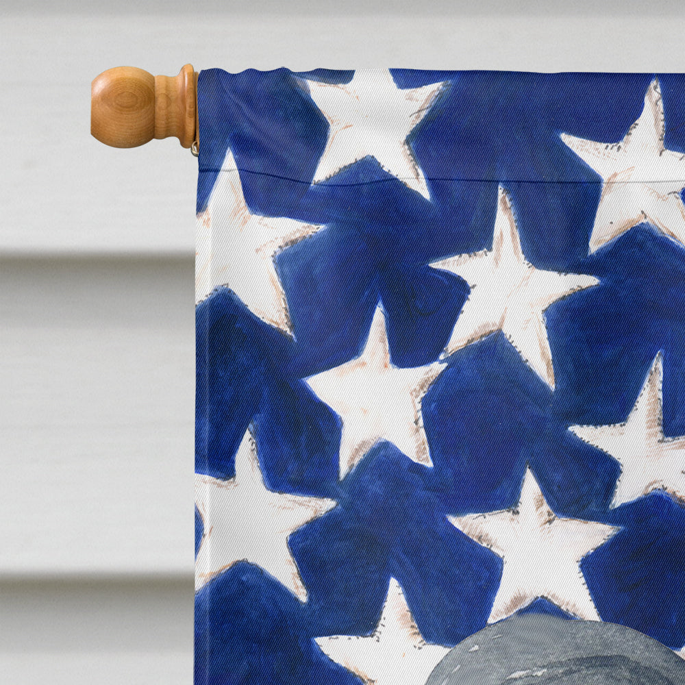 Papillon Patriotic House Flag 28x40 Porch Sleeve Pole Decorative Outside Yard Banner Artwork Wall Hanging, Polyester