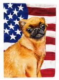 Small Brabant Griffon Patriotic House Flag 28x40 Porch Sleeve Pole Decorative Outside Yard Banner Artwork Wall Hanging, Polyester