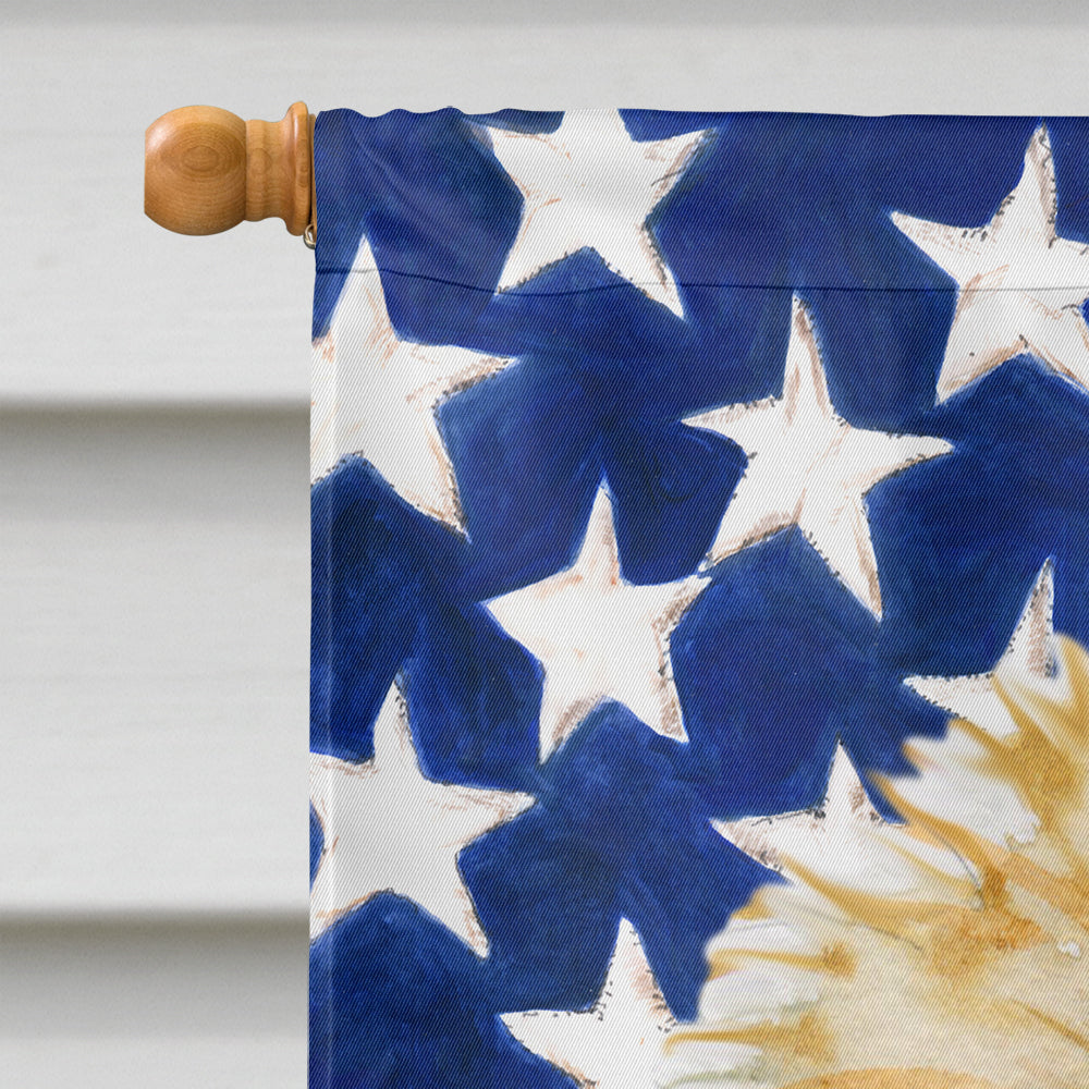 Morkie Patriotic House Flag 28x40 Porch Sleeve Pole Decorative Outside Yard Banner Artwork Wall Hanging, Polyester