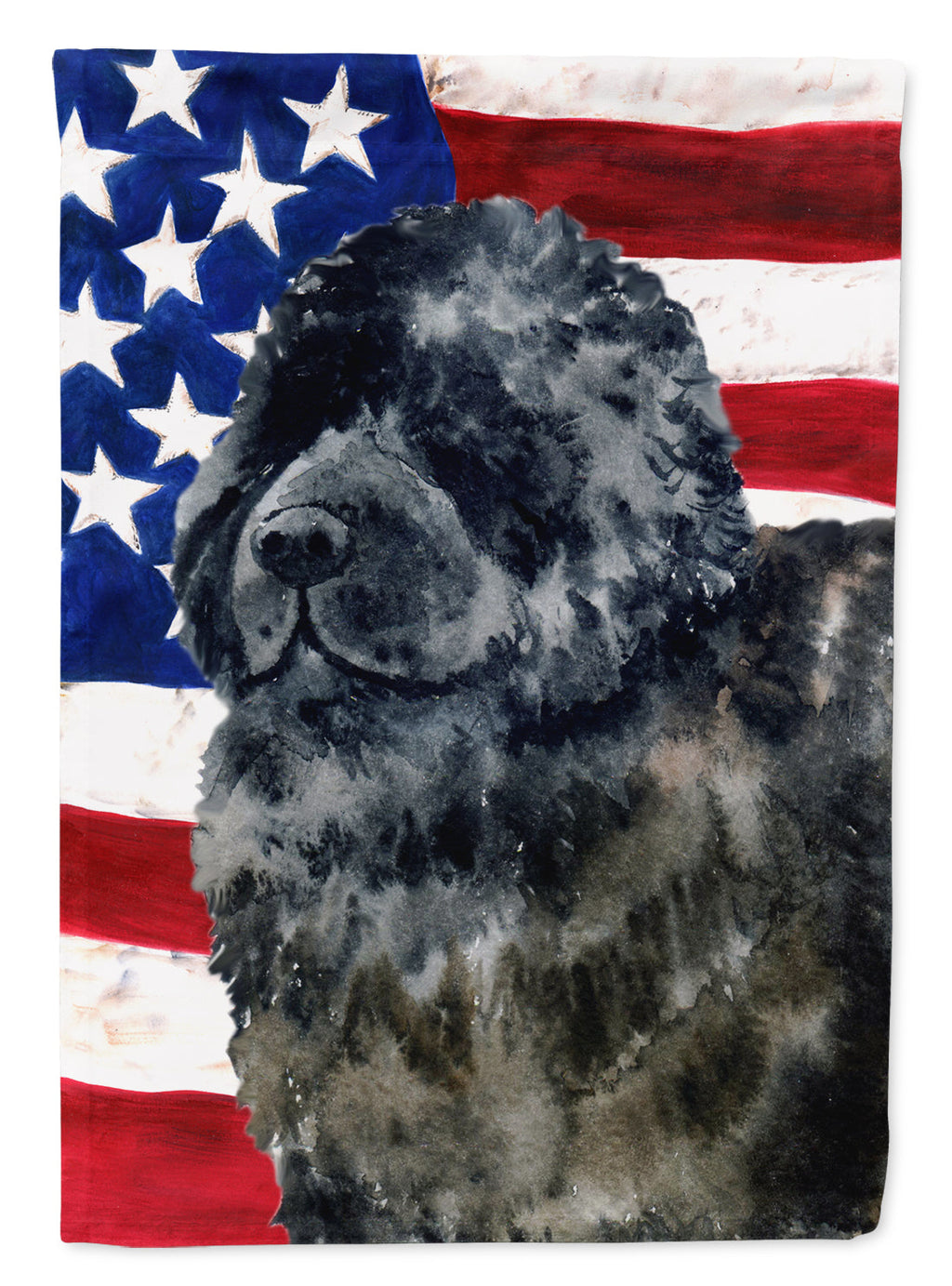 Newfoundland Patriotic House Flag 28x40 Porch Sleeve Pole Decorative Outside Yard Banner Artwork Wall Hanging, Polyester