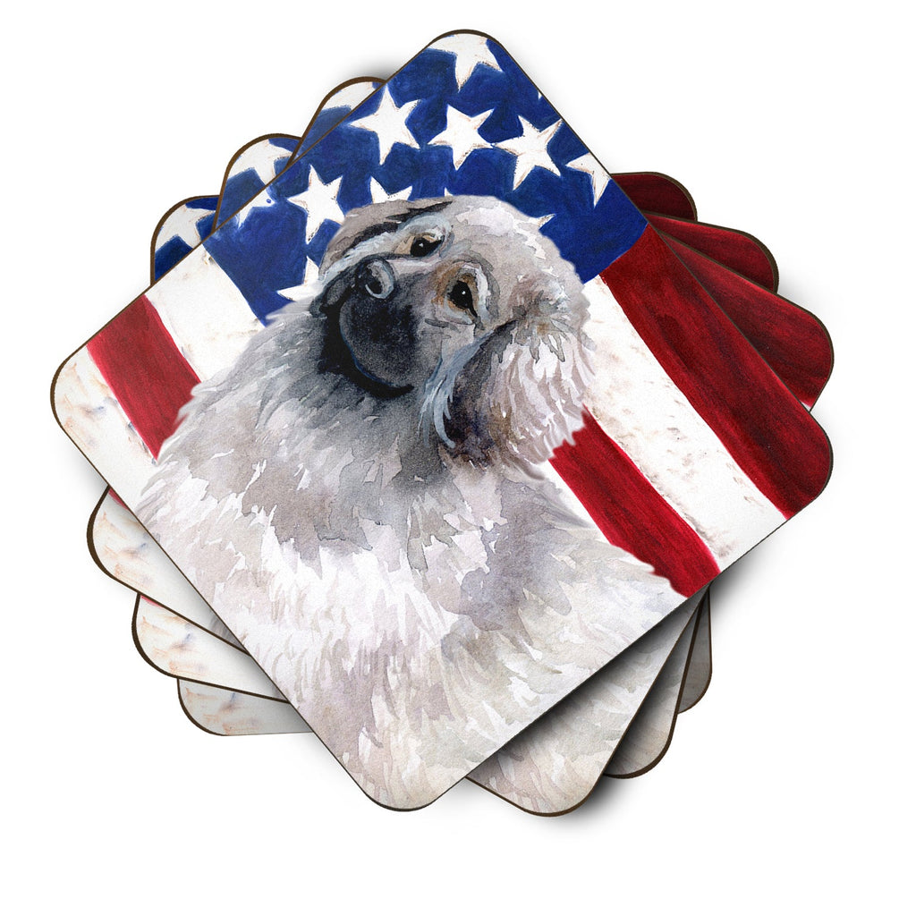 Moscow Watchdog Patriotic Foam Coasters Set of 4 Cup Coasters for Indoor Outdoor, Tabletop Protection, Anti Slip, Mouse pad Material
