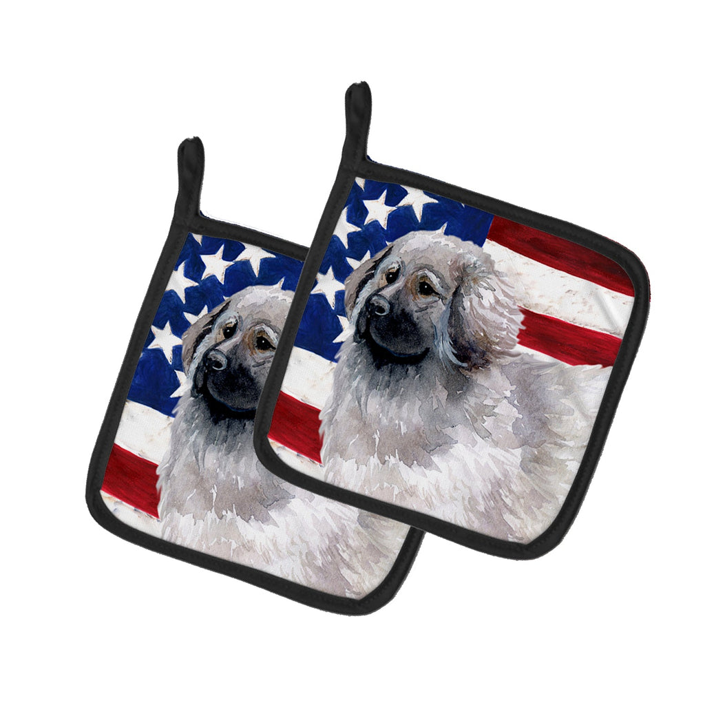 Moscow Watchdog Patriotic Pot Holder Set of 2 Heat Resistant Quilted Hot Pads 7.5 x 7.5 Inch, Insulated Kitchen Trivets for Cooking & Baking