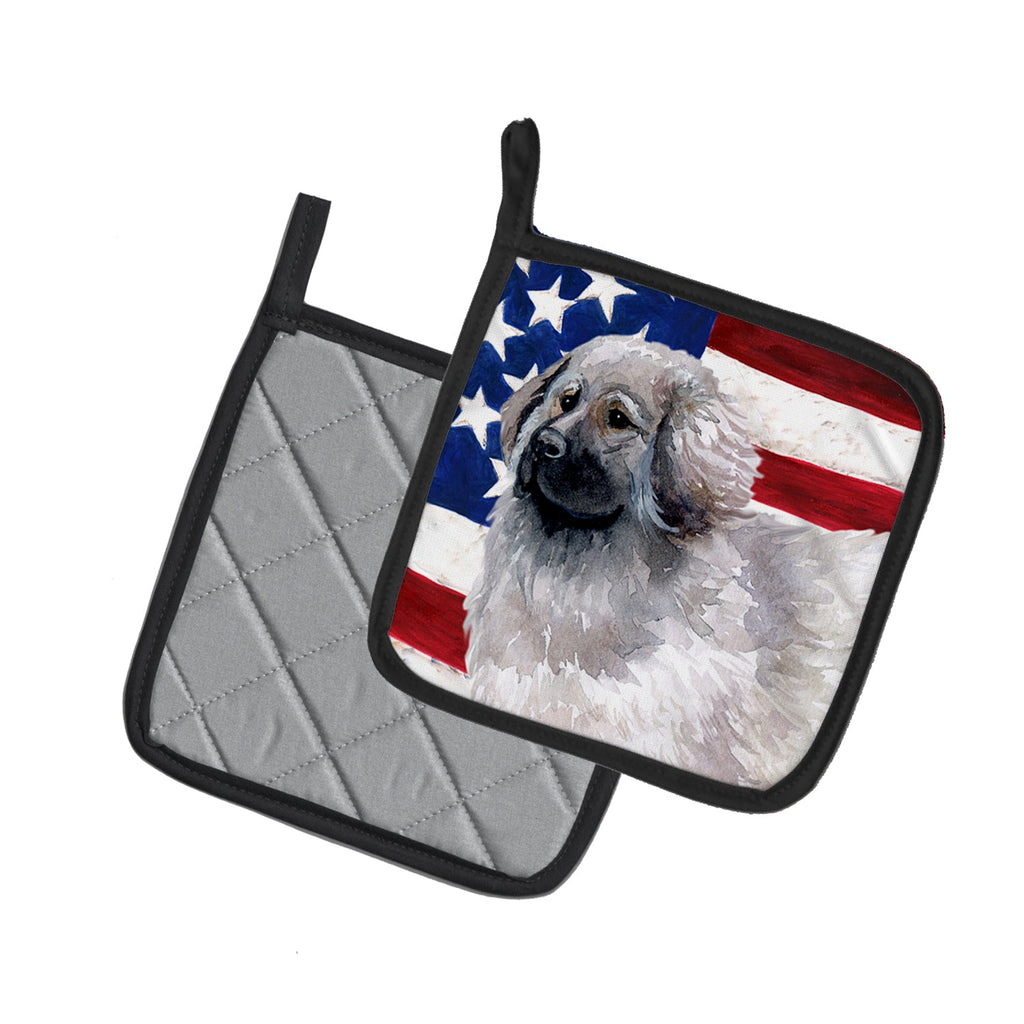 Moscow Watchdog Patriotic Pot Holder Set of 2 Heat Resistant Quilted Hot Pads 7.5 x 7.5 Inch, Insulated Kitchen Trivets for Cooking & Baking