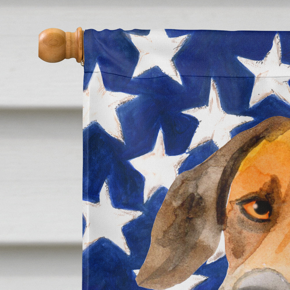 Rhodesian Ridgeback Patriotic House Flag 28x40 Porch Sleeve Pole Decorative Outside Yard Banner Artwork Wall Hanging, Polyester