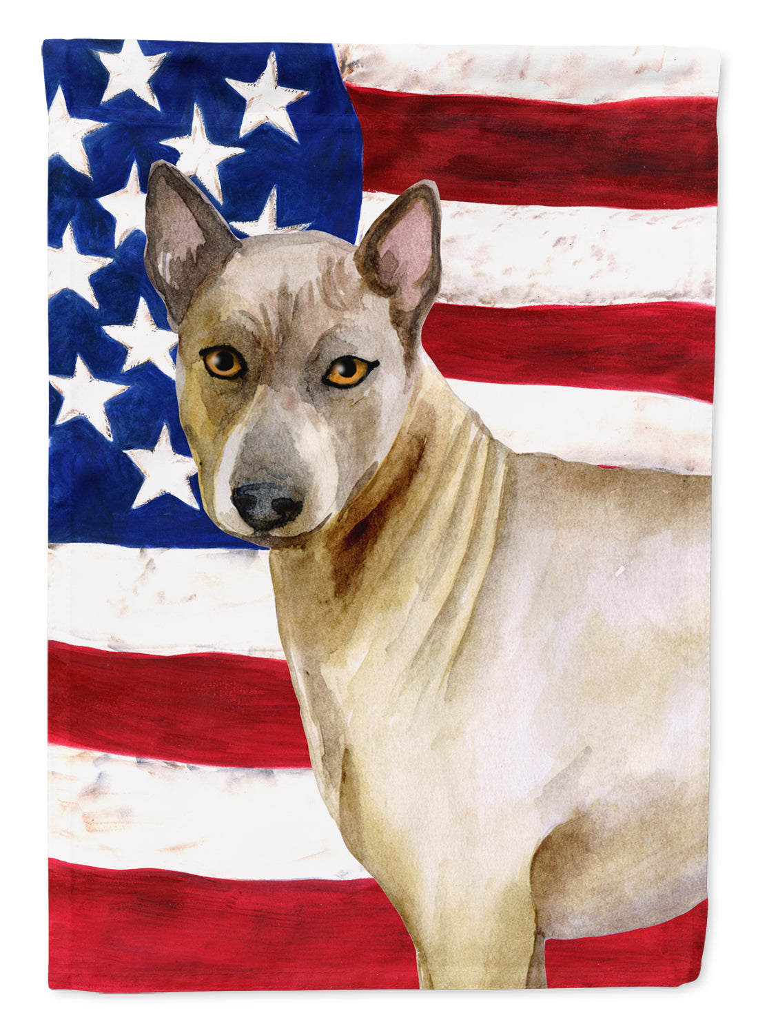 Thai Ridgeback Patriotic House Flag 28x40 Porch Sleeve Pole Decorative Outside Yard Banner Artwork Wall Hanging, Polyester