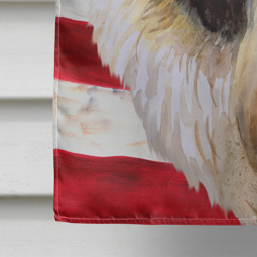 Pekingese Patriotic House Flag 28x40 Porch Sleeve Pole Decorative Outside Yard Banner Artwork Wall Hanging, Polyester