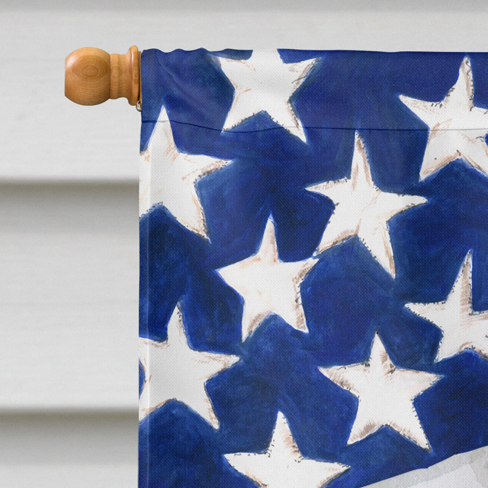 Sealyham Terrier Patriotic House Flag 28x40 Porch Sleeve Pole Decorative Outside Yard Banner Artwork Wall Hanging, Polyester