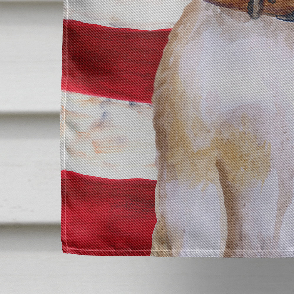 Beagle Patriotic House Flag 28x40 Porch Sleeve Pole Decorative Outside Yard Banner Artwork Wall Hanging, Polyester