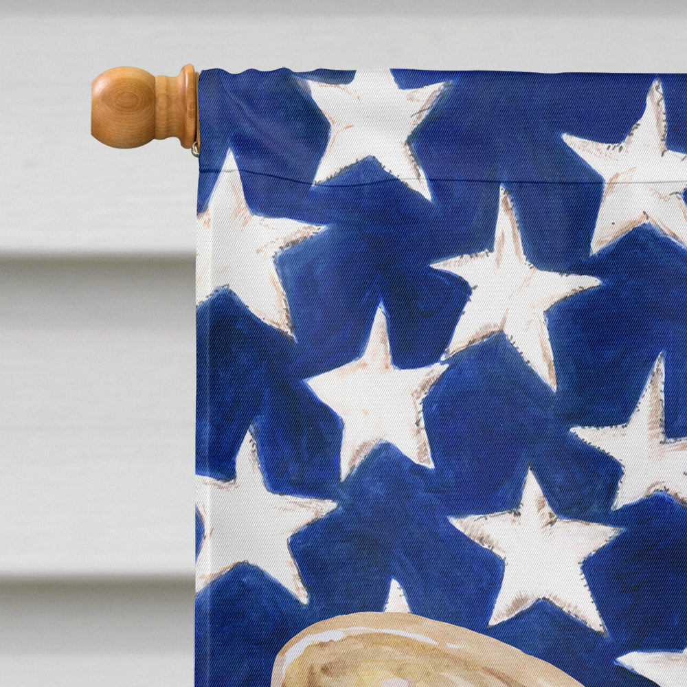 French Bulldog Patriotic House Flag 28x40 Porch Sleeve Pole Decorative Outside Yard Banner Artwork Wall Hanging, Polyester