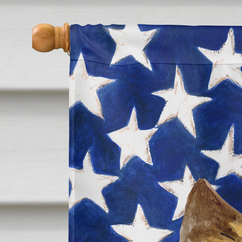 Cairn Terrier Patriotic House Flag 28x40 Porch Sleeve Pole Decorative Outside Yard Banner Artwork Wall Hanging, Polyester