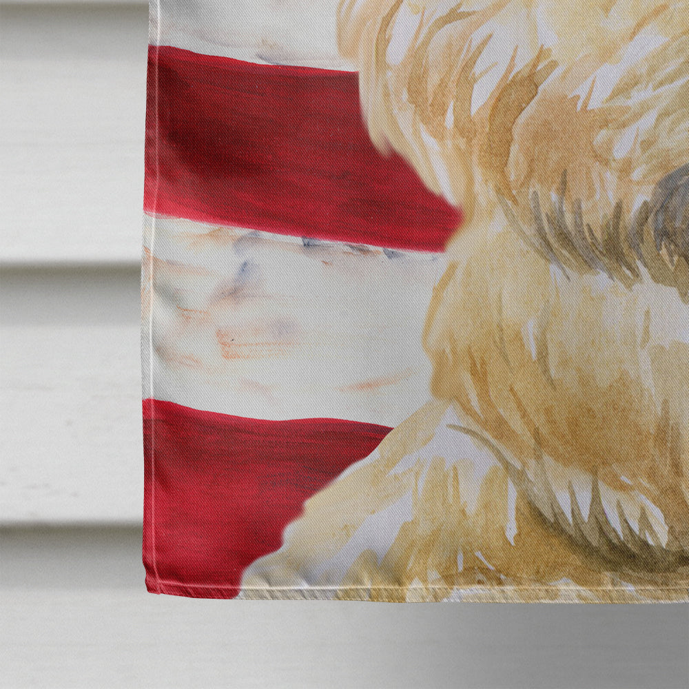 Cairn Terrier Patriotic House Flag 28x40 Porch Sleeve Pole Decorative Outside Yard Banner Artwork Wall Hanging, Polyester