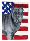Cane Corso Patriotic House Flag 28x40 Porch Sleeve Pole Decorative Outside Yard Banner Artwork Wall Hanging, Polyester