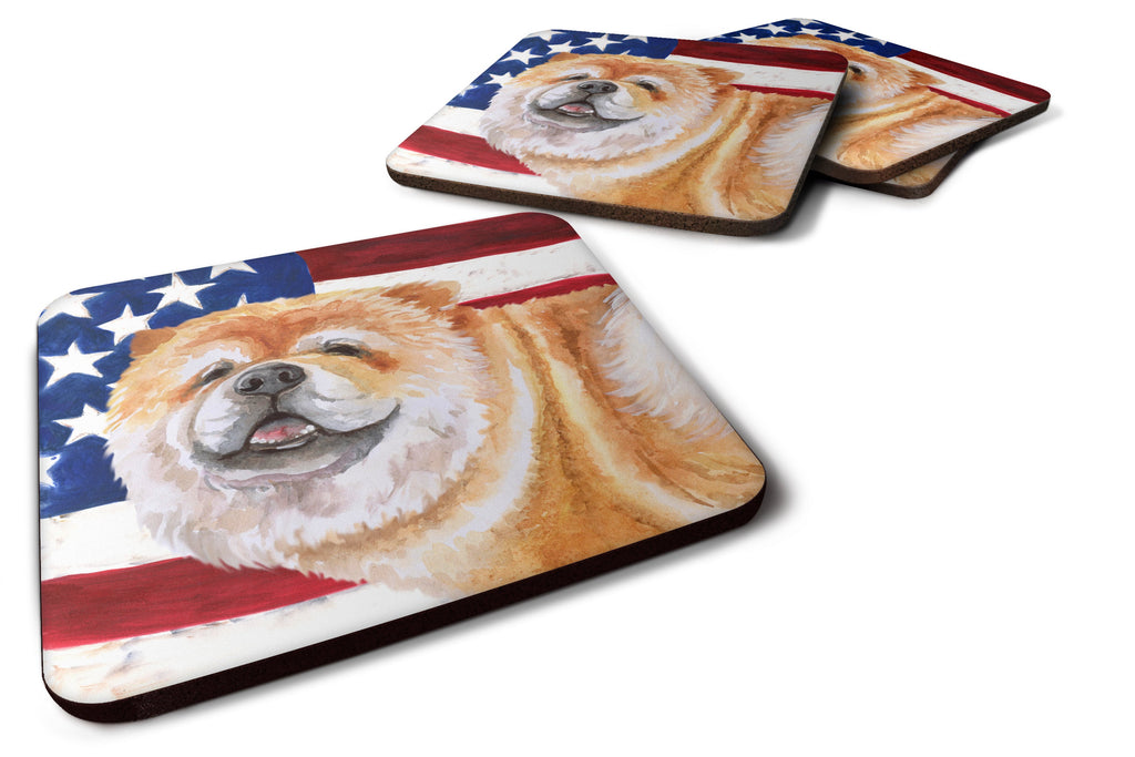 Cane Corso Patriotic Foam Coasters Set of 4 Cup Coasters for Indoor Outdoor, Tabletop Protection, Anti Slip, Mouse pad Material
