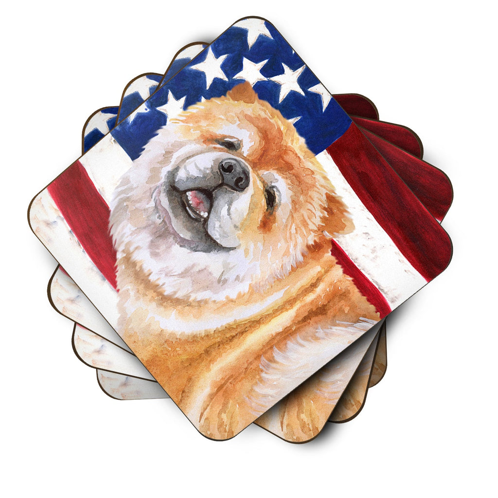 Cane Corso Patriotic Foam Coasters Set of 4 Cup Coasters for Indoor Outdoor, Tabletop Protection, Anti Slip, Mouse pad Material