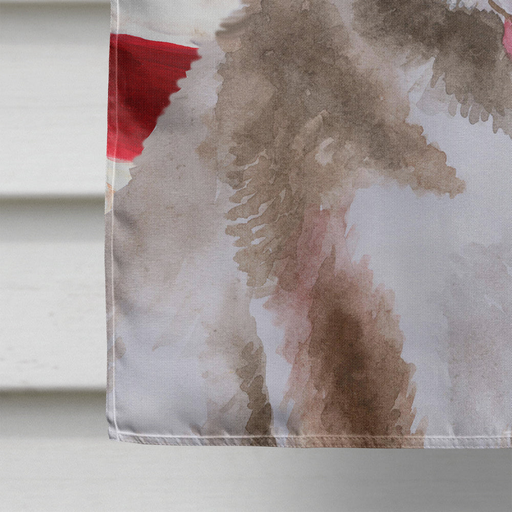 Siberian Husky Grey Patriotic House Flag 28x40 Porch Sleeve Pole Decorative Outside Yard Banner Artwork Wall Hanging, Polyester