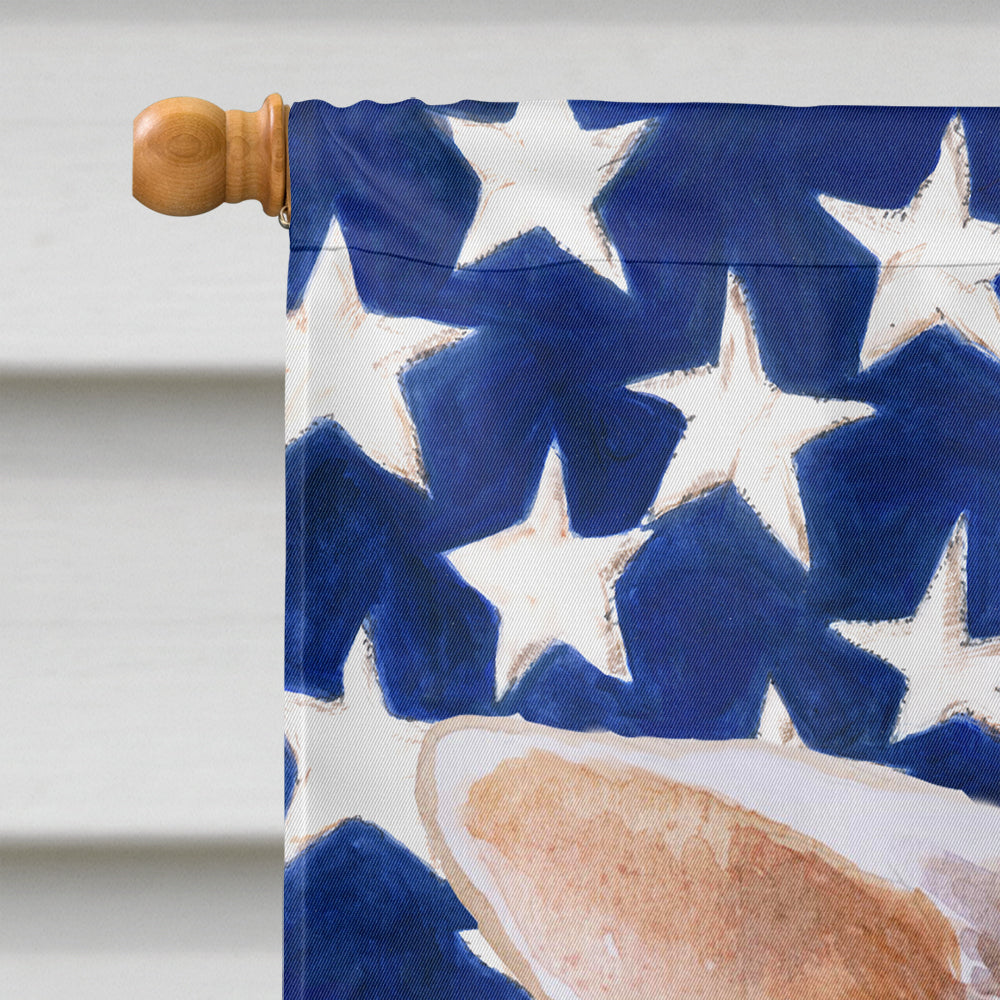 Chihuahua Leg up Patriotic House Flag 28x40 Porch Sleeve Pole Decorative Outside Yard Banner Artwork Wall Hanging, Polyester