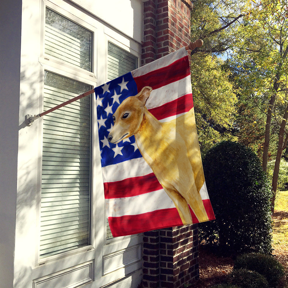 Italian Greyhound Patriotic House Flag 28x40 Porch Sleeve Pole Decorative Outside Yard Banner Artwork Wall Hanging, Polyester