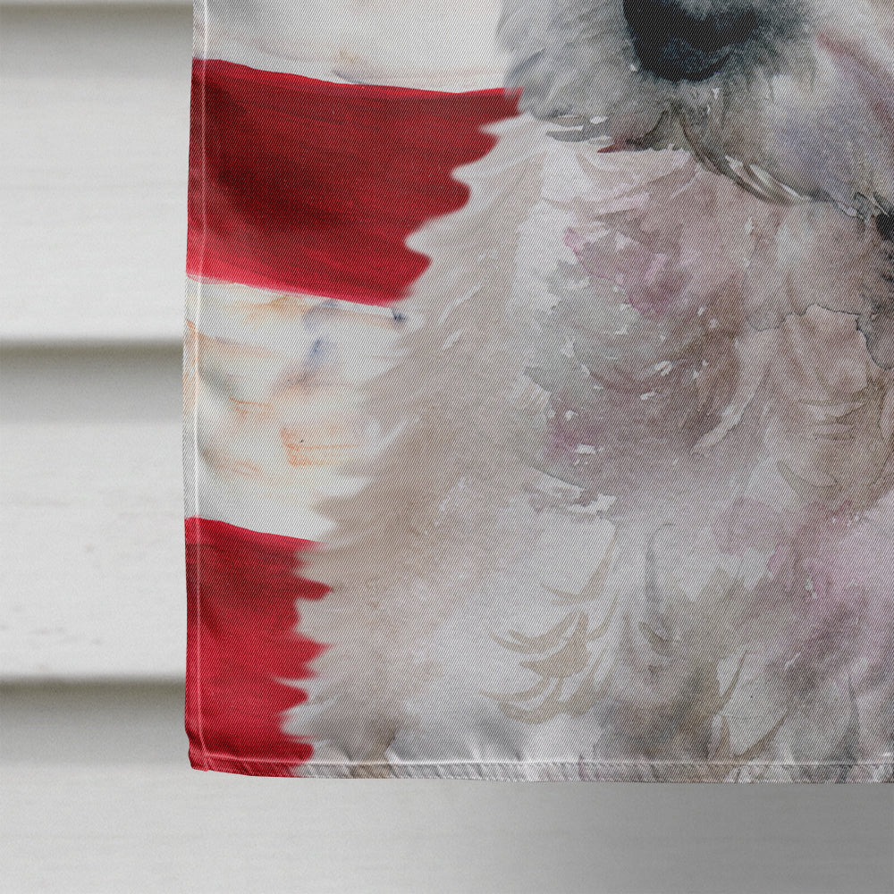 Westie Patriotic House Flag 28x40 Porch Sleeve Pole Decorative Outside Yard Banner Artwork Wall Hanging, Polyester