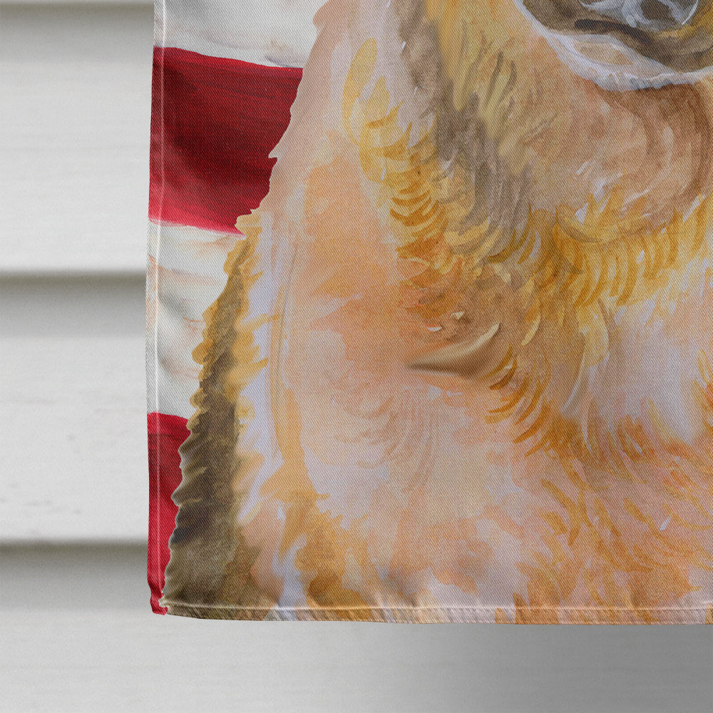 German Shepherd #2 Patriotic House Flag 28x40 Porch Sleeve Pole Decorative Outside Yard Banner Artwork Wall Hanging, Polyester
