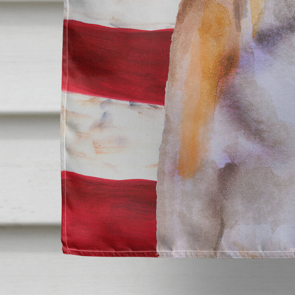 Jack Russell Terrier #2 Patriotic House Flag 28x40 Porch Sleeve Pole Decorative Outside Yard Banner Artwork Wall Hanging, Polyester