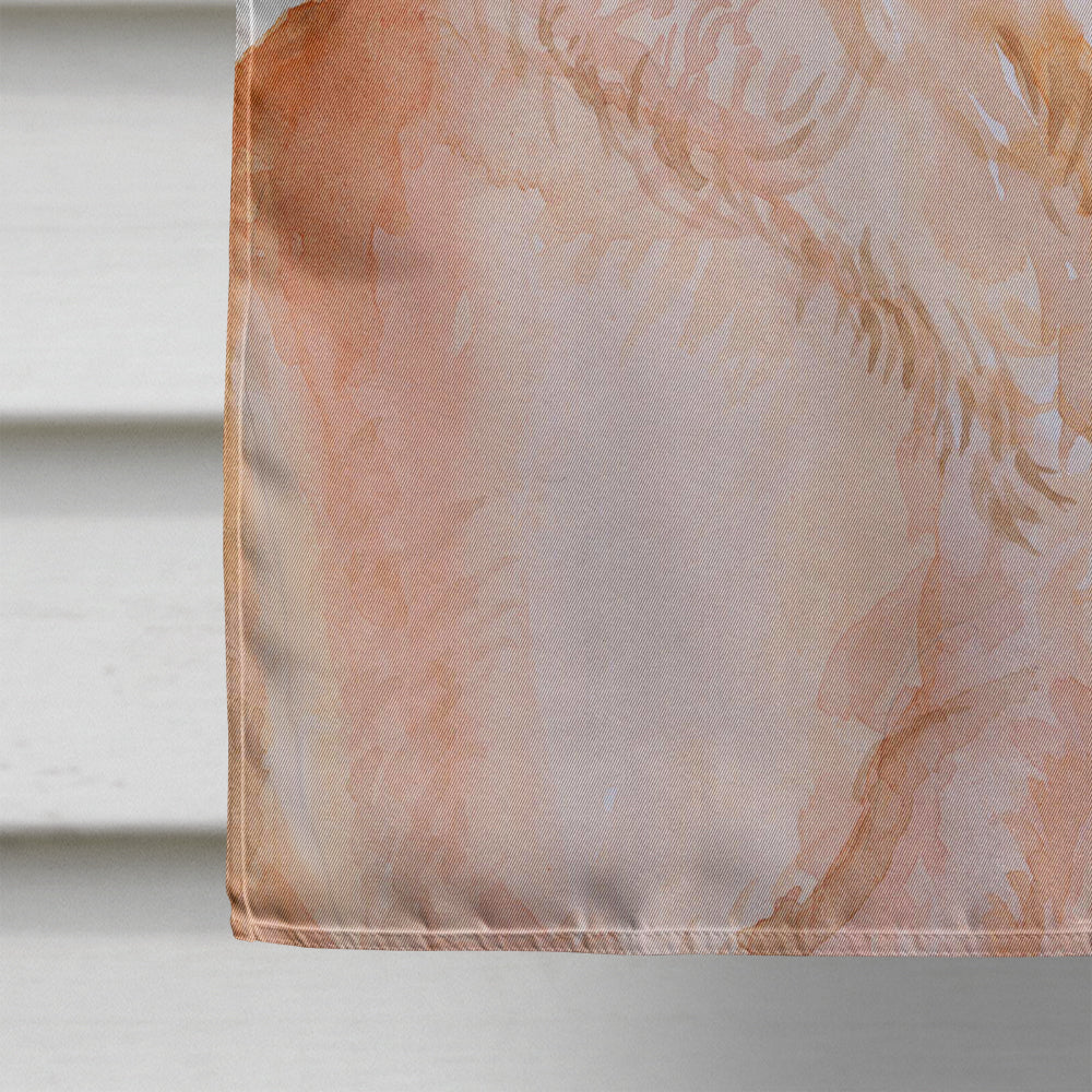 Labrador Retriever Patriotic House Flag 28x40 Porch Sleeve Pole Decorative Outside Yard Banner Artwork Wall Hanging, Polyester