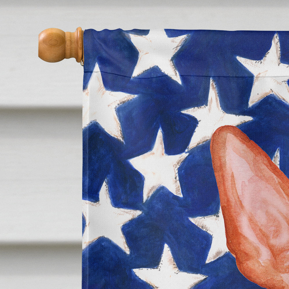 Pharaoh Hound Patriotic House Flag 28x40 Porch Sleeve Pole Decorative Outside Yard Banner Artwork Wall Hanging, Polyester