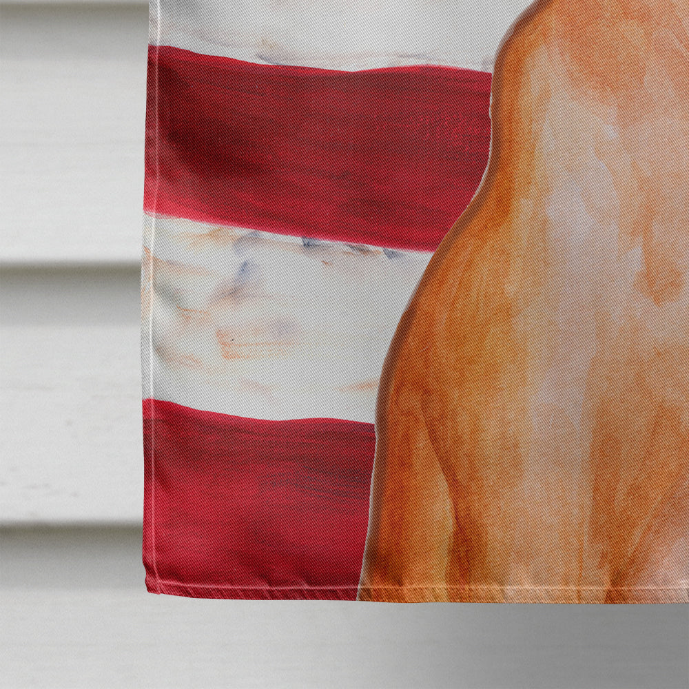 Pharaoh Hound Patriotic House Flag 28x40 Porch Sleeve Pole Decorative Outside Yard Banner Artwork Wall Hanging, Polyester