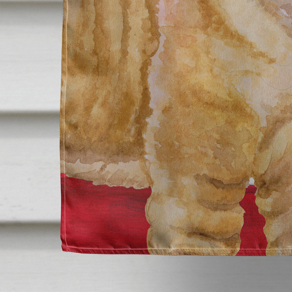 Shar Pei Puppy Patriotic House Flag 28x40 Porch Sleeve Pole Decorative Outside Yard Banner Artwork Wall Hanging, Polyester