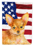 Toy Terrier Patriotic House Flag 28x40 Porch Sleeve Pole Decorative Outside Yard Banner Artwork Wall Hanging, Polyester