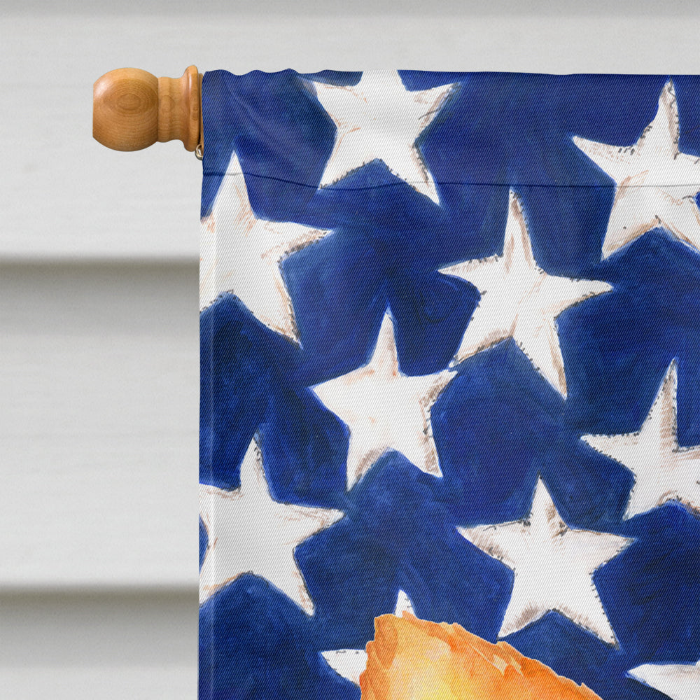 Toy Terrier Patriotic House Flag 28x40 Porch Sleeve Pole Decorative Outside Yard Banner Artwork Wall Hanging, Polyester