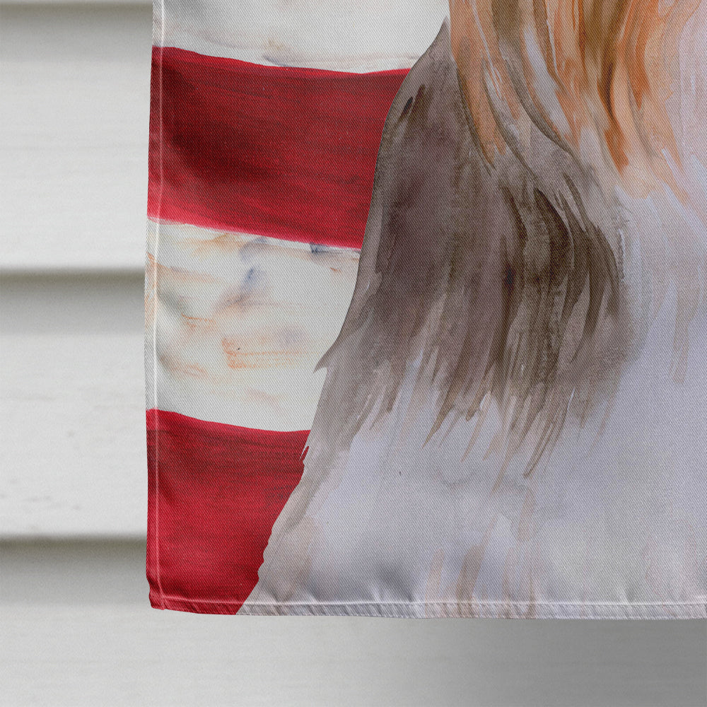 Yorkshire Terrier #2 Patriotic House Flag 28x40 Porch Sleeve Pole Decorative Outside Yard Banner Artwork Wall Hanging, Polyester