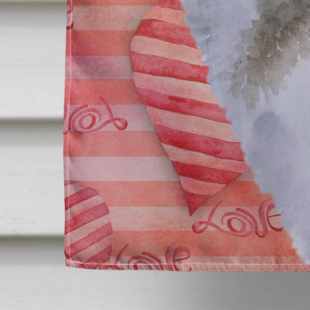 Alaskan Malamute Love House Flag 28x40 Porch Sleeve Pole Decorative Outside Yard Banner Artwork Wall Hanging, Polyester
