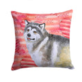 Alaskan Malamute Love Decorative Throw Pillow 14x14 Indoor Outdoor Accent Cushion, Fabric Cover with Insert for Sofa, Bed, Porch & Living Room