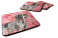 German Shorthaired Pointer Love Foam Coasters Set of 4 Cup Coasters for Indoor Outdoor, Tabletop Protection, Anti Slip, Mouse pad Material