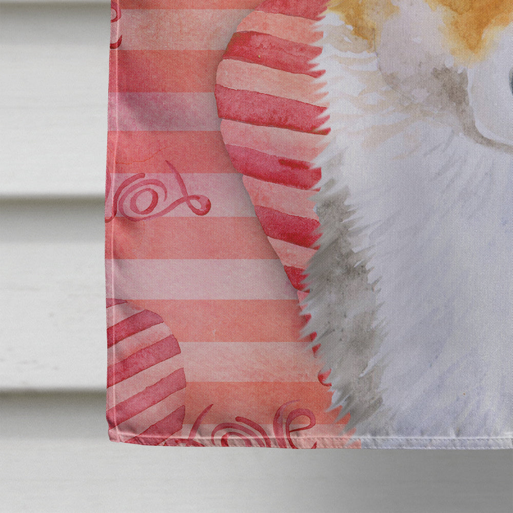Pembroke Corgi Love House Flag 28x40 Porch Sleeve Pole Decorative Outside Yard Banner Artwork Wall Hanging, Polyester