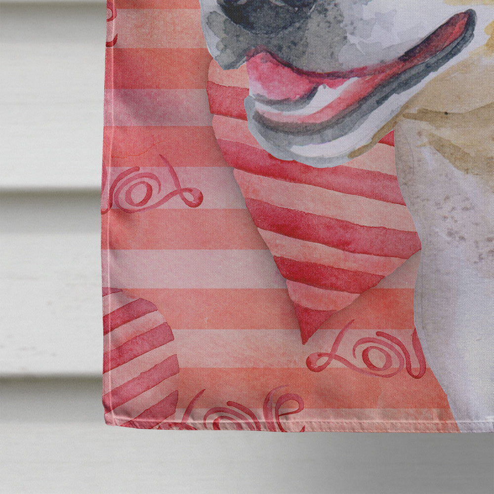 American Staffordshire Love House Flag 28x40 Porch Sleeve Pole Decorative Outside Yard Banner Artwork Wall Hanging, Polyester