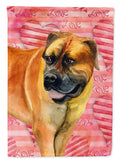 Boerboel Mastiff Love House Flag 28x40 Porch Sleeve Pole Decorative Outside Yard Banner Artwork Wall Hanging, Polyester
