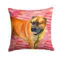 Boerboel Mastiff Love Decorative Throw Pillow 14x14 Indoor Outdoor Accent Cushion, Fabric Cover with Insert for Sofa, Bed, Porch & Living Room