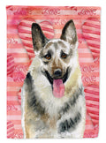 East-European Shepherd Love House Flag 28x40 Porch Sleeve Pole Decorative Outside Yard Banner Artwork Wall Hanging, Polyester