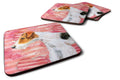 Fox Terrier Love Foam Coasters Set of 4 Cup Coasters for Indoor Outdoor, Tabletop Protection, Anti Slip, Mouse pad Material