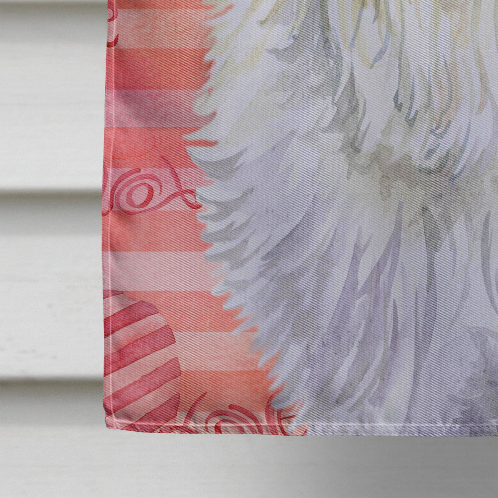 Maltese Love House Flag 28x40 Porch Sleeve Pole Decorative Outside Yard Banner Artwork Wall Hanging, Polyester