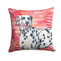 Dalmatian Love Decorative Throw Pillow 14x14 Indoor Outdoor Accent Cushion, Fabric Cover with Insert for Sofa, Bed, Porch & Living Room
